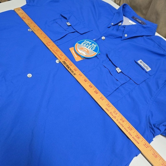 Columbia Bahama Shirt Men XL Button Omni Shade PFG Vented Fishing UPF 50 New - Picture 8 of 12